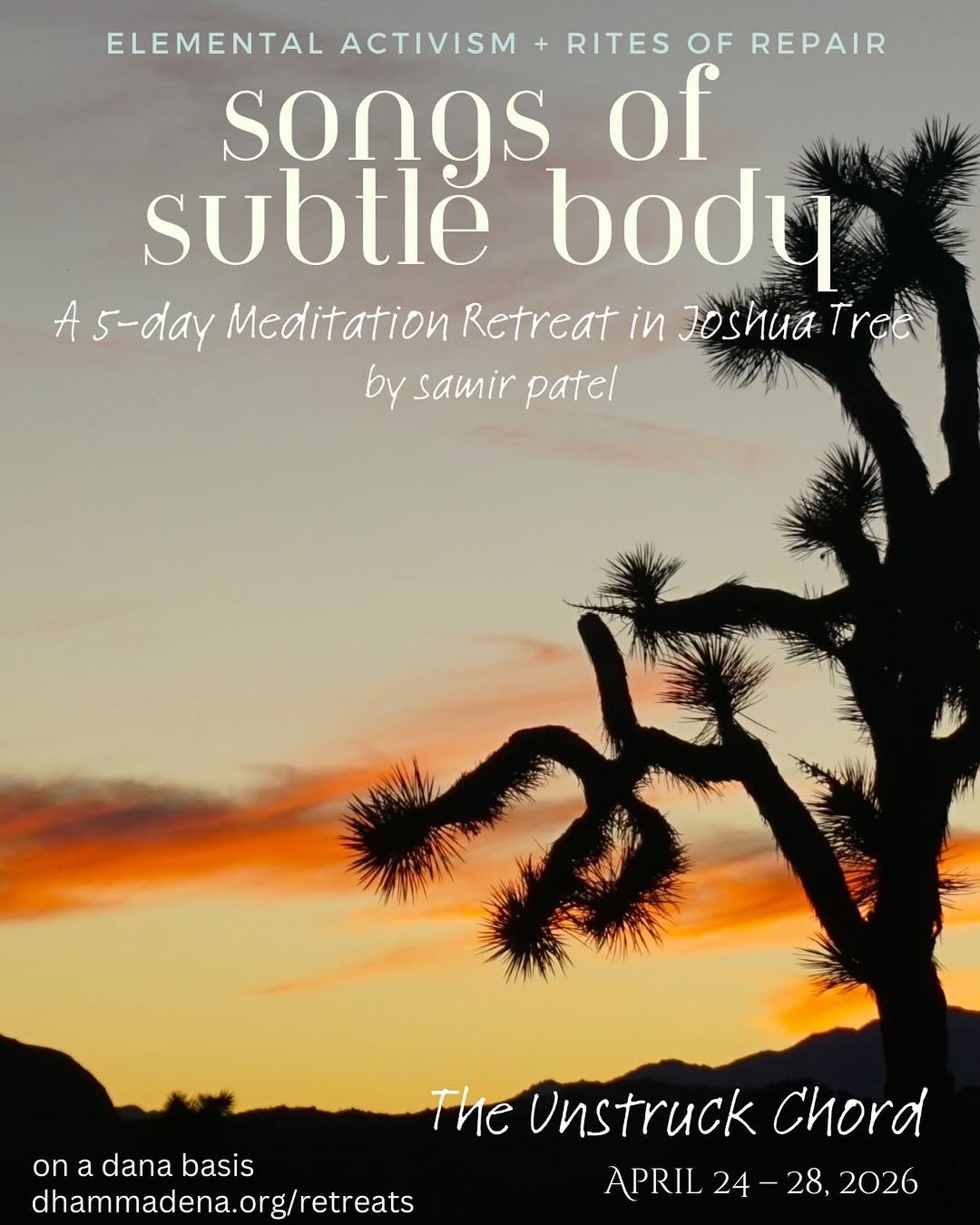 Songs of the Subtle Body flyer