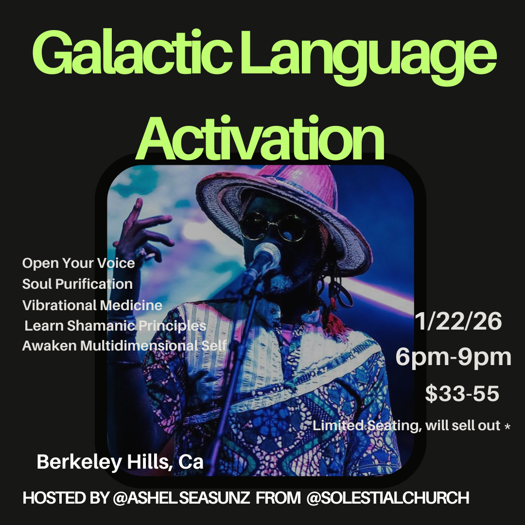Galactic Language Activation workshop flyer, Berkeley