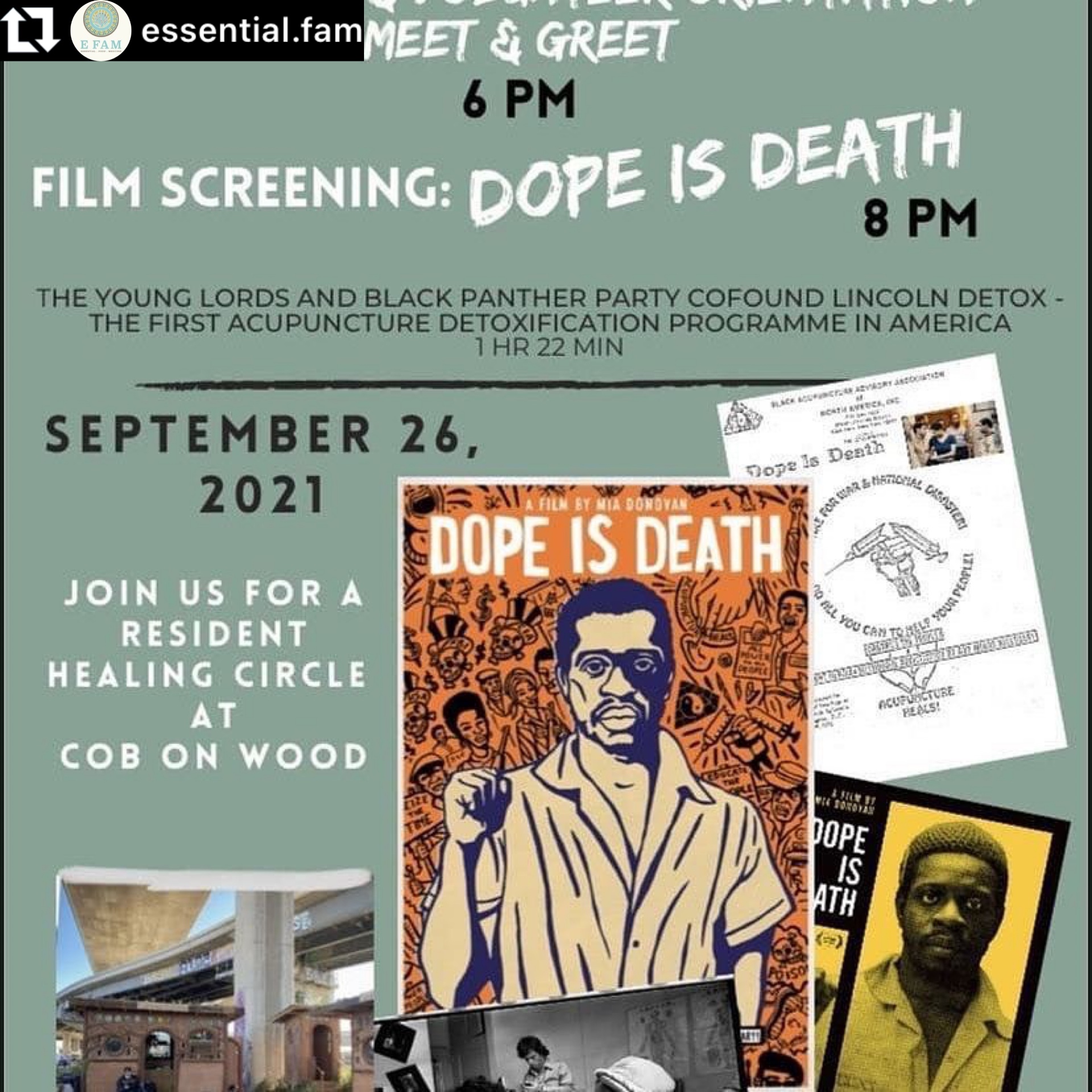 AshEL on stage in Oakland bathed in psychedelic light